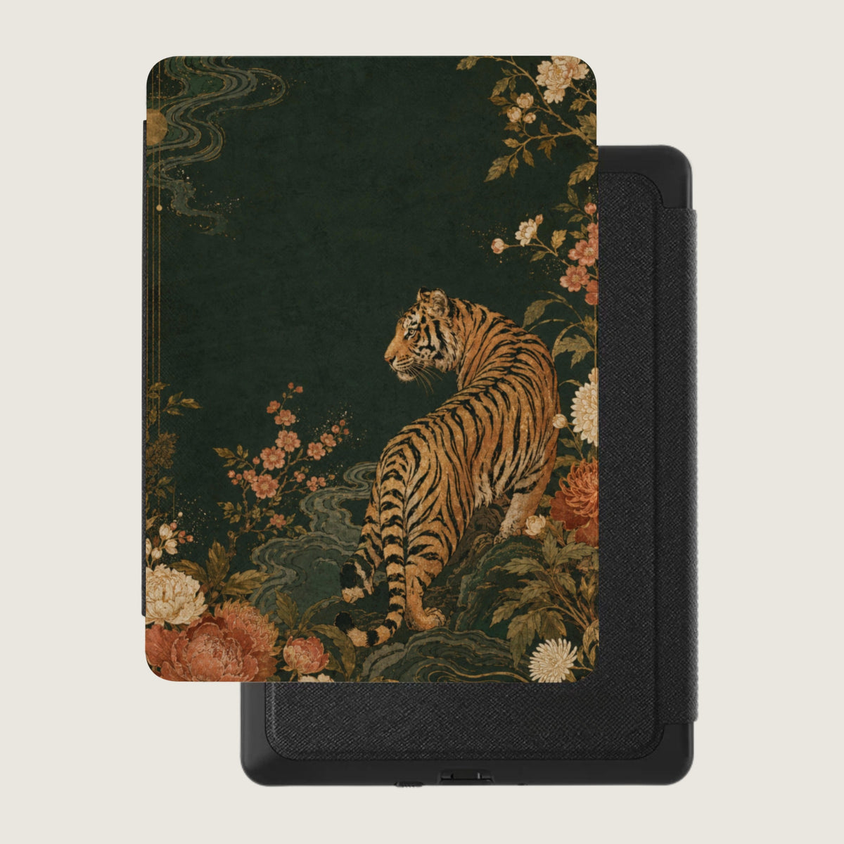 Gilded Tiger Blossom Kindle Case