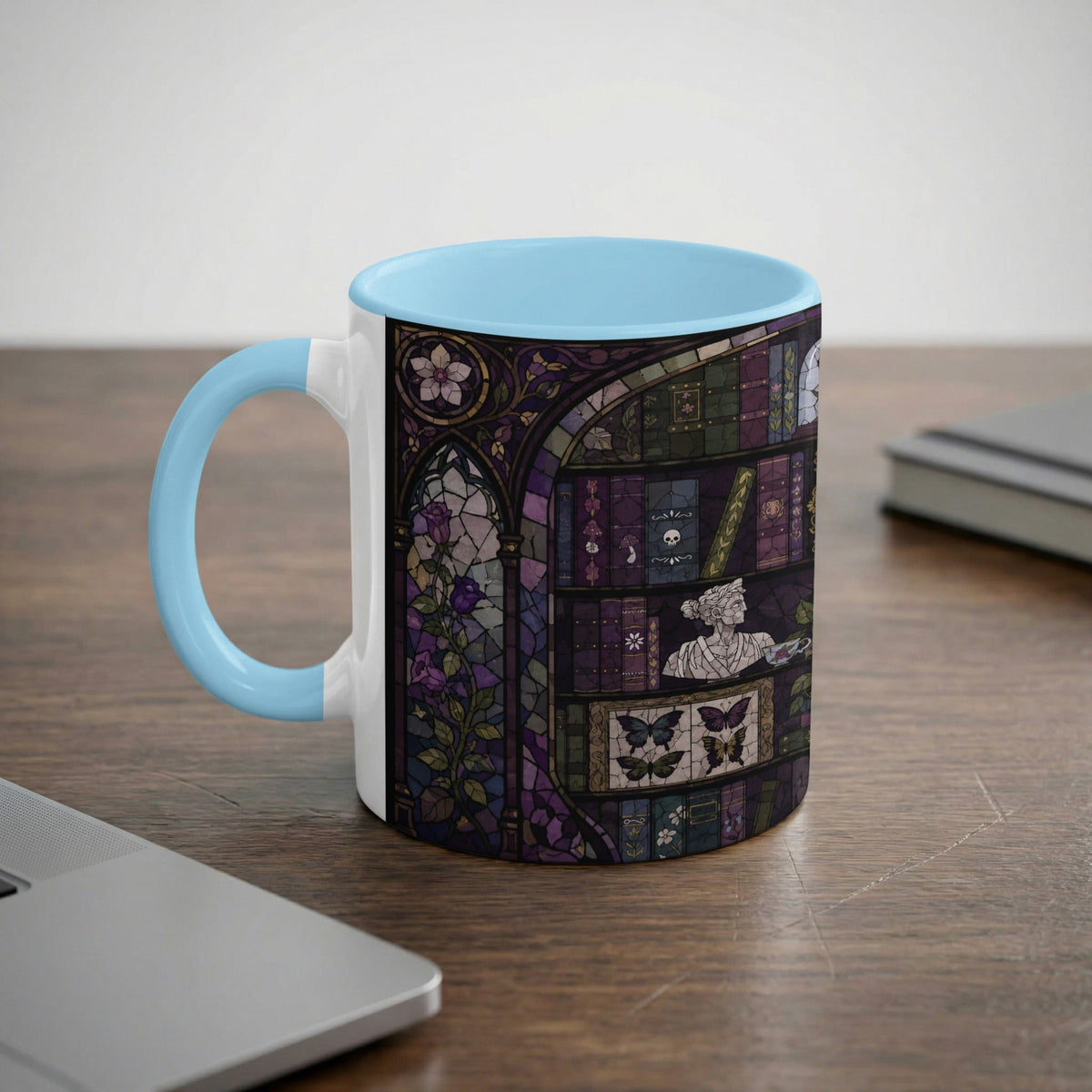 Enchanted Library Stained Glass Mug