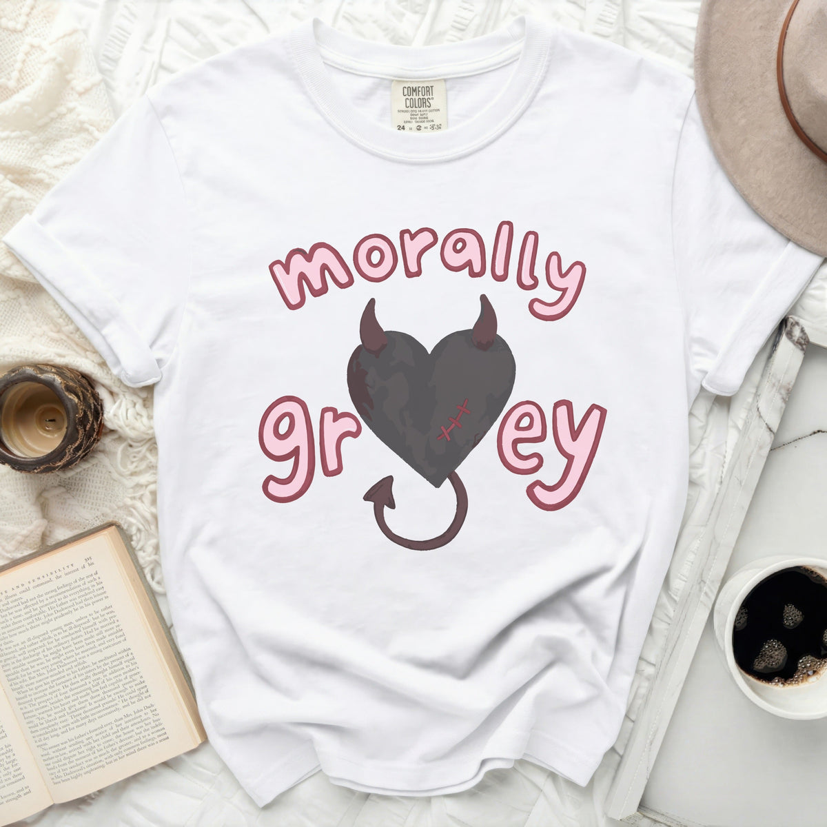 Morally Grey Devil Heart Tee