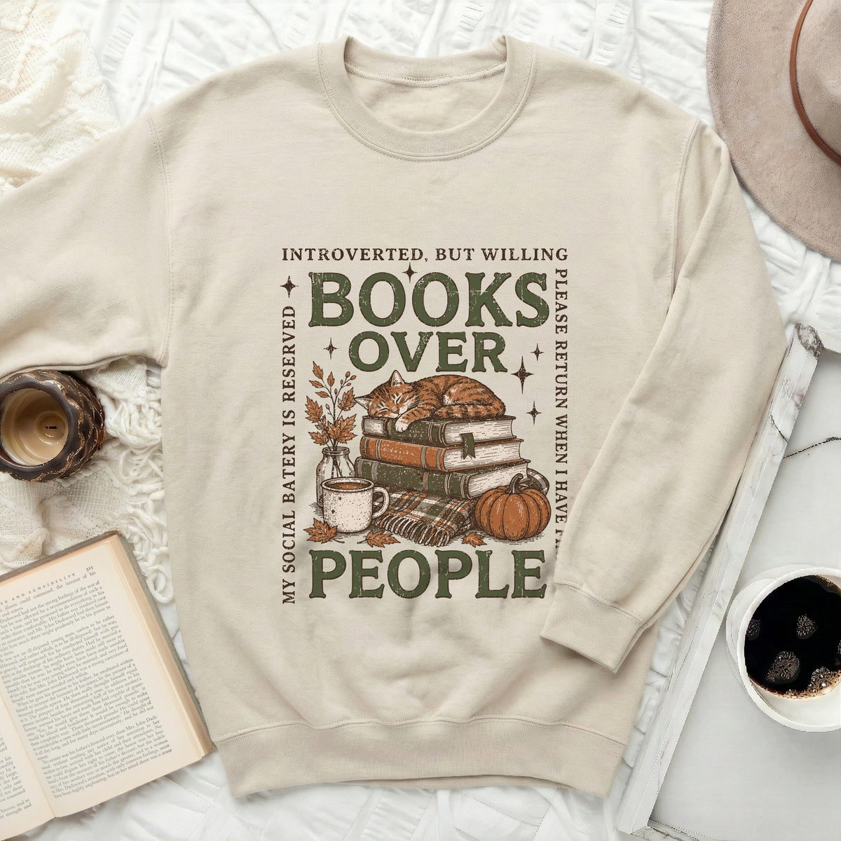 Books Over People Sweatshirt