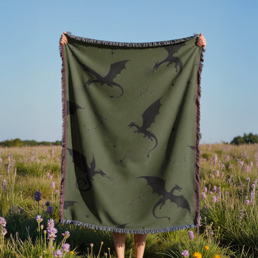Dragon's Breath Woven Throw Blanket