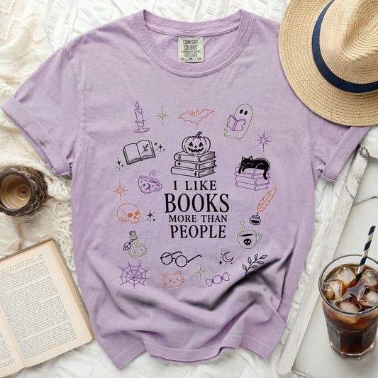 Spooky Reader Every Page a Spell Tee