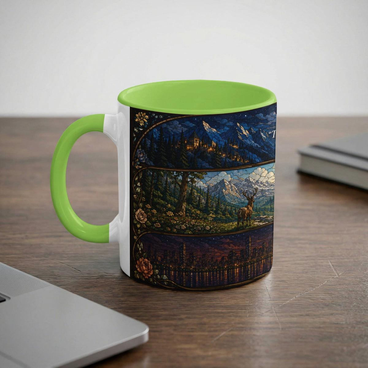 Stained Glass Maas Realms Mug