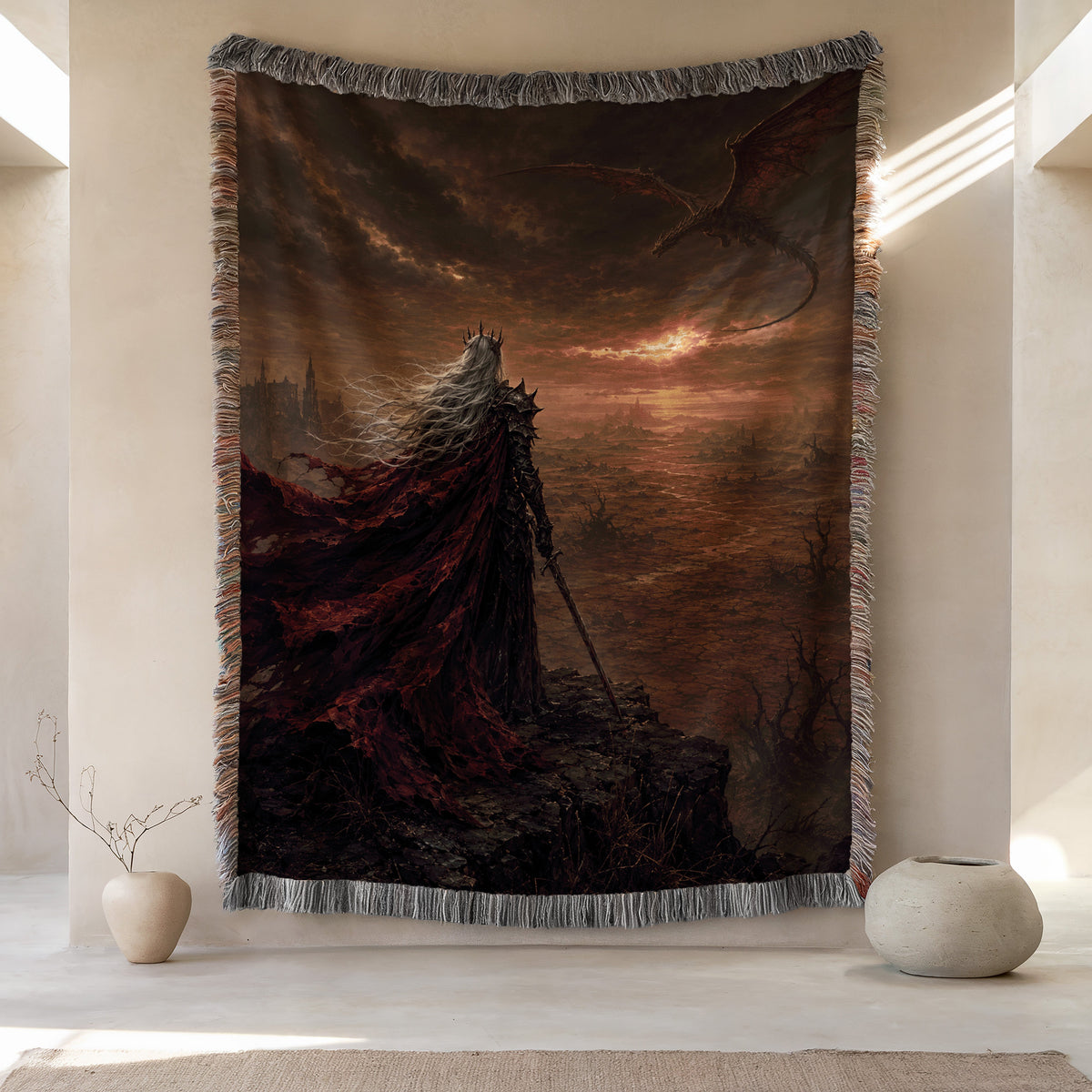 Western Wastes Woven Throw Blanket