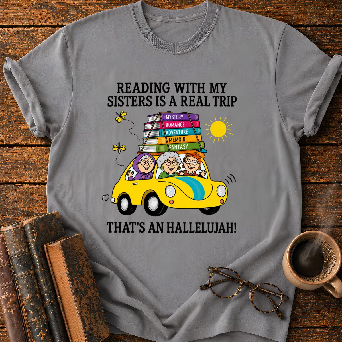 Reading Sisters’ Book Road Trip T-Shirt