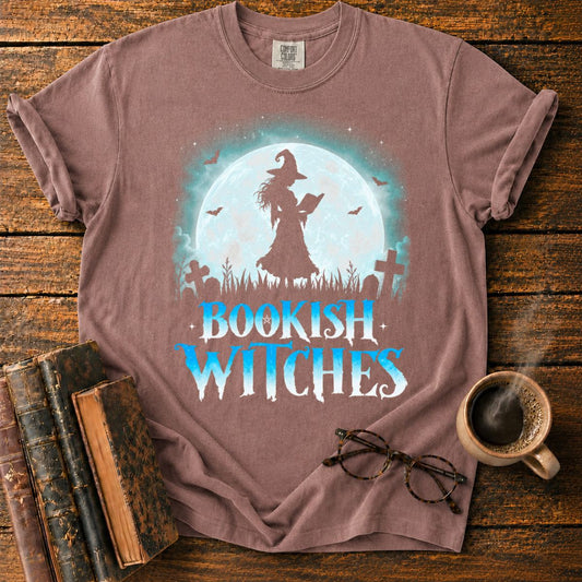 Moonlit Witch Reading in the Graveyard T-Shirt
