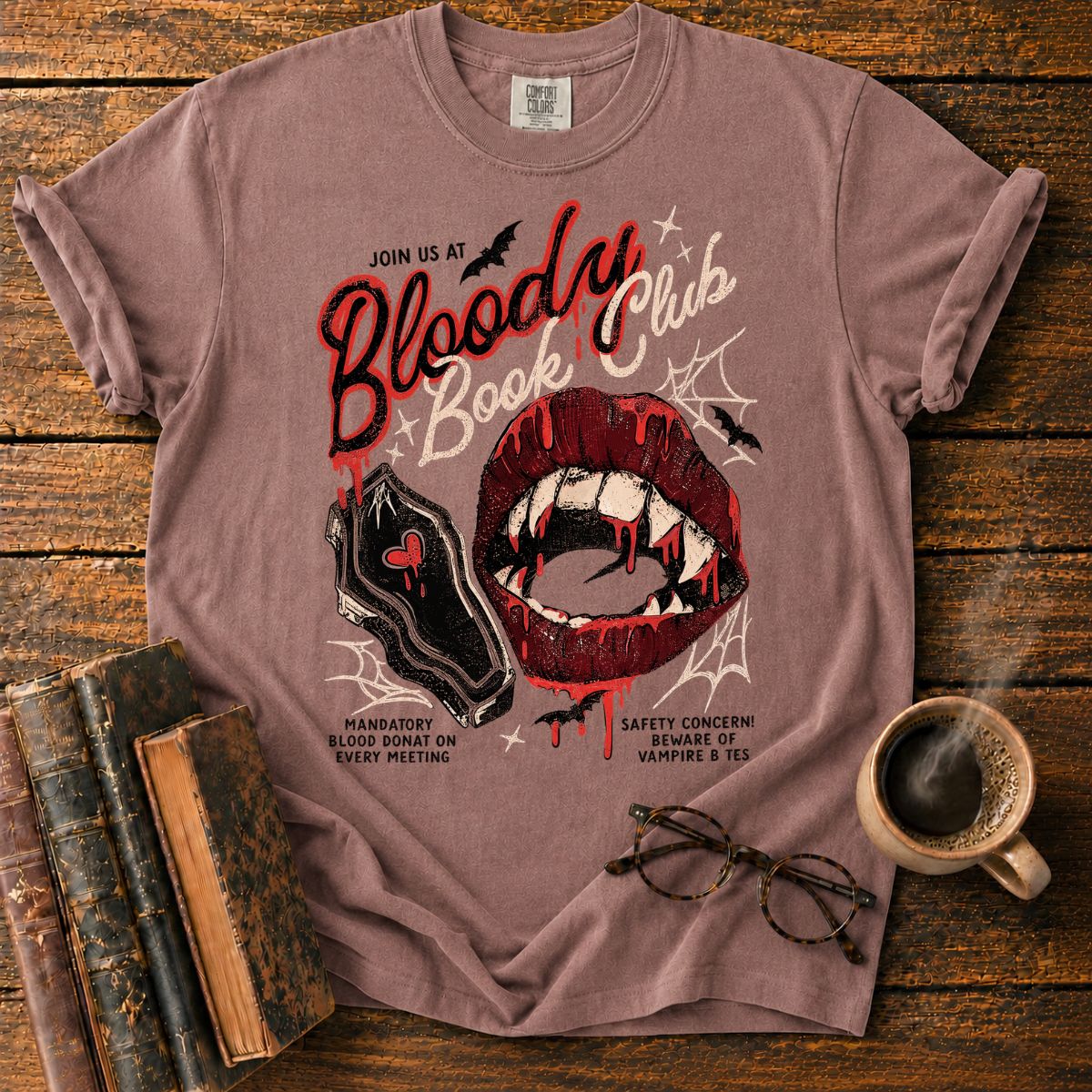 Blood Book Club Horror T-Shirt