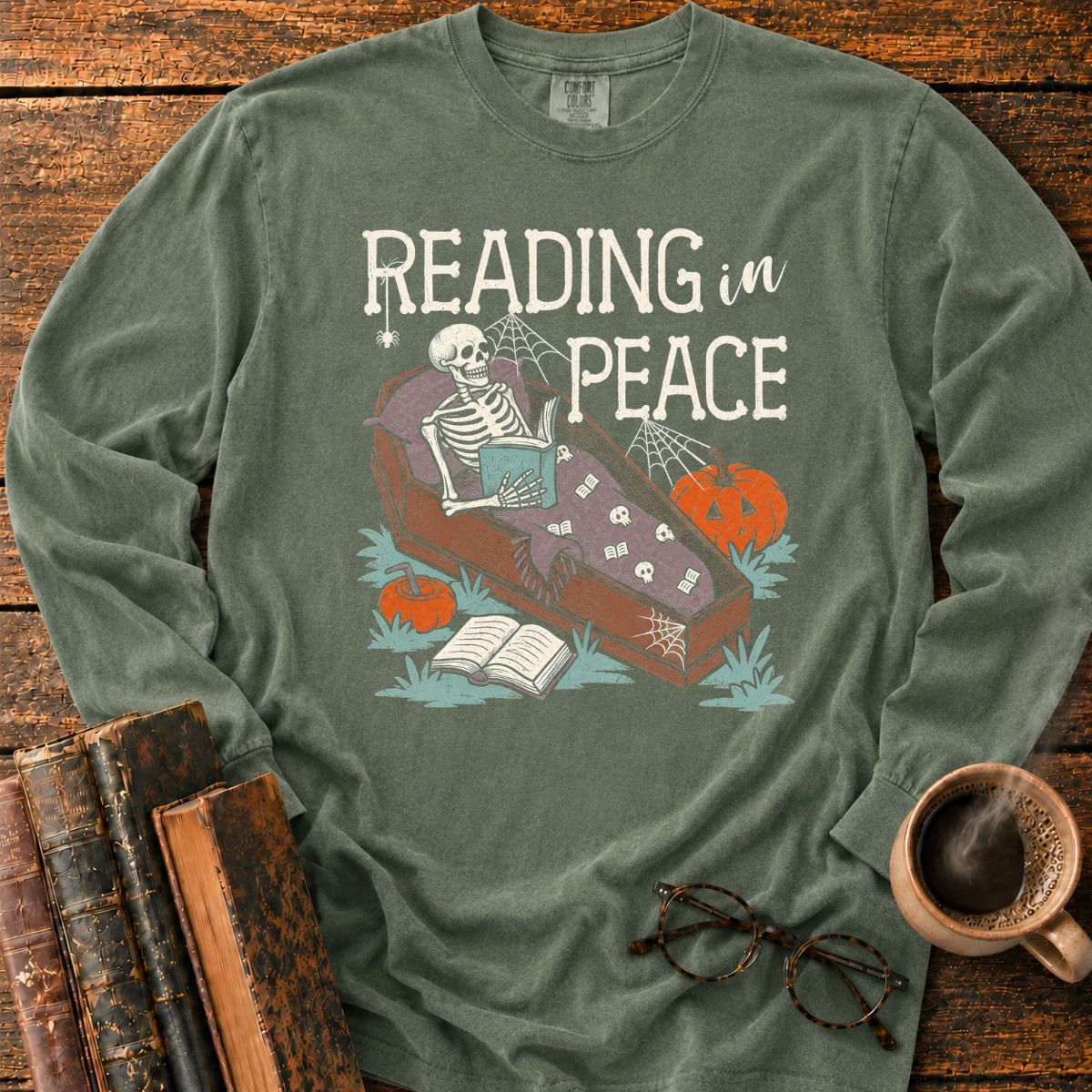 Reading In Peace LS T-Shirt