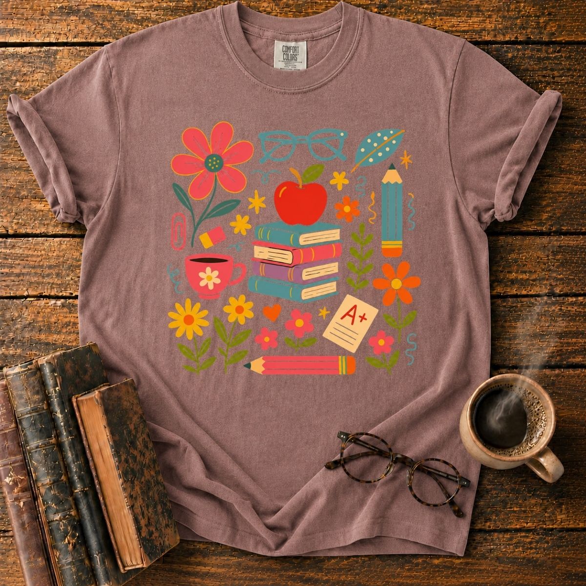 Colorful Cozy Classroom Collage T-Shirt