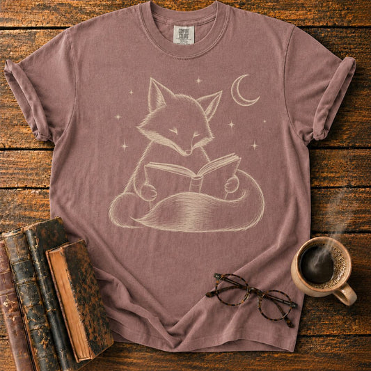 Fox Reading Under the Stars T-Shirt