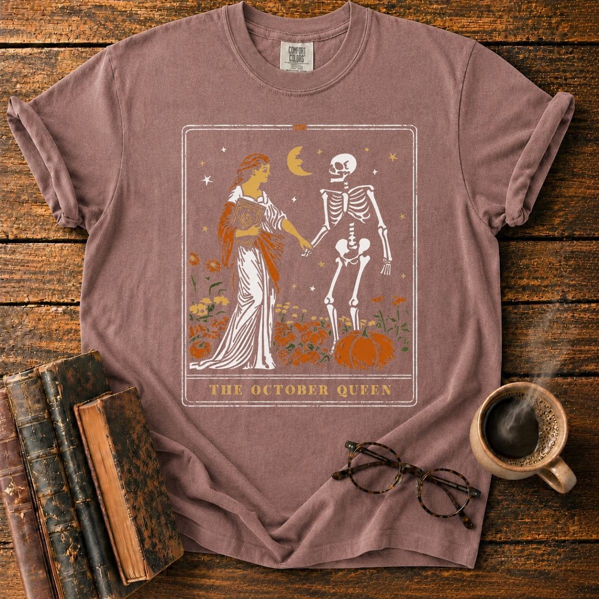The October Queen Tarot Card T-Shirt