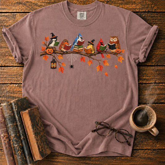 Birds’ Halloween Reading Branch T-Shirt