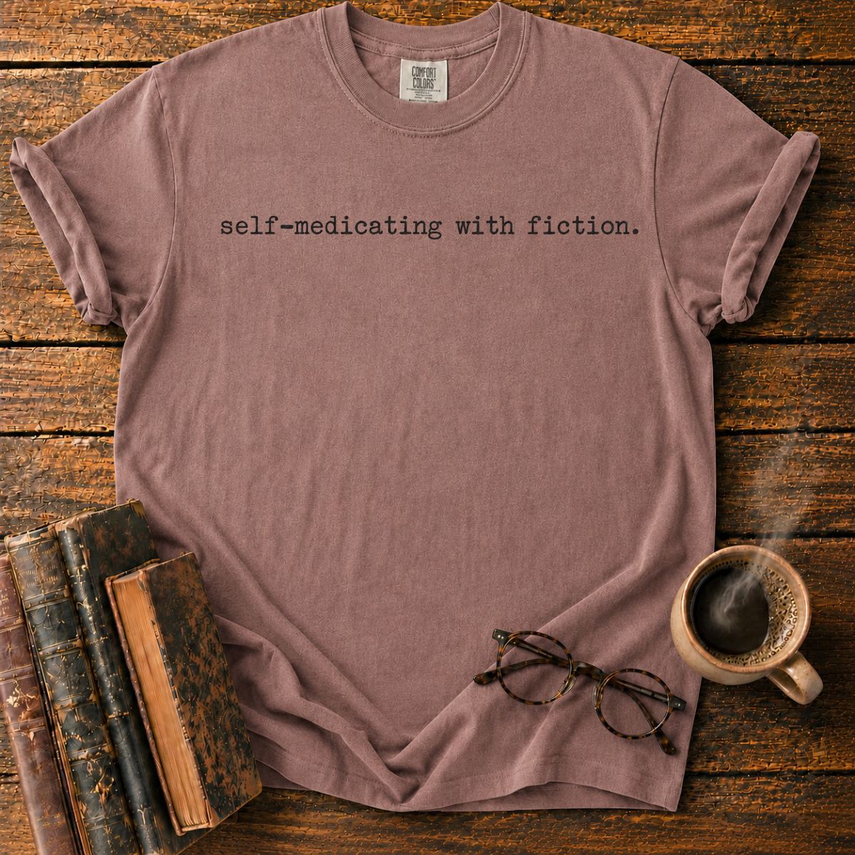 Self Medicating With Fiction Minimalist T-Shirt