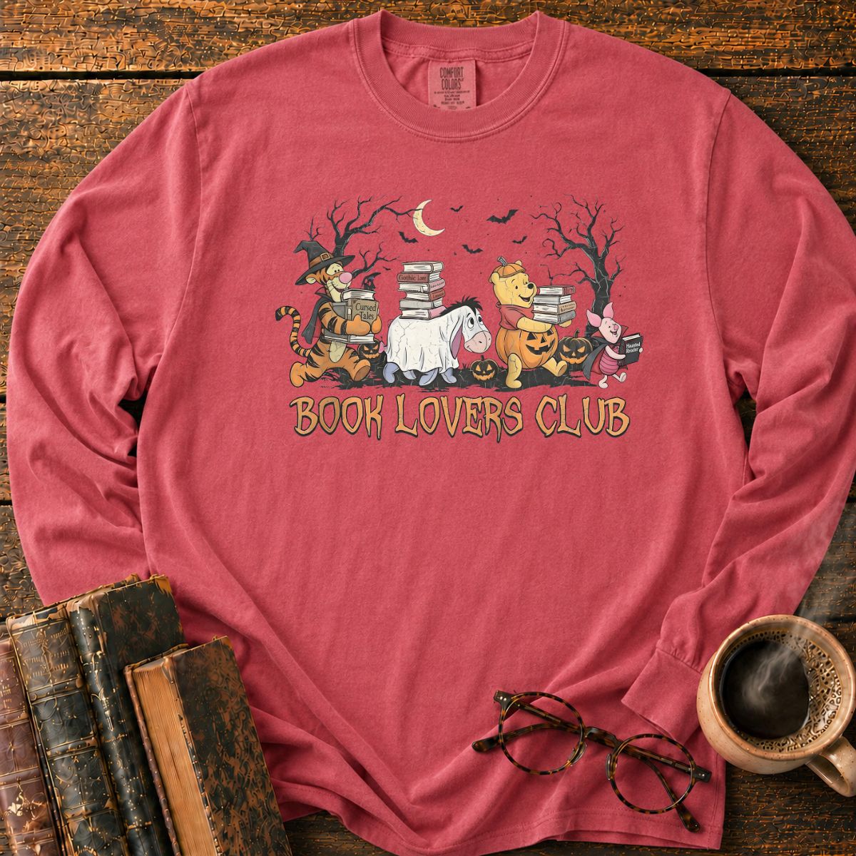 Halloween Book Lovers Club LS T-Shirt