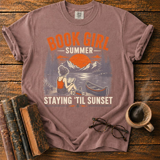 Book Girl Summer by the Lake T-Shirt