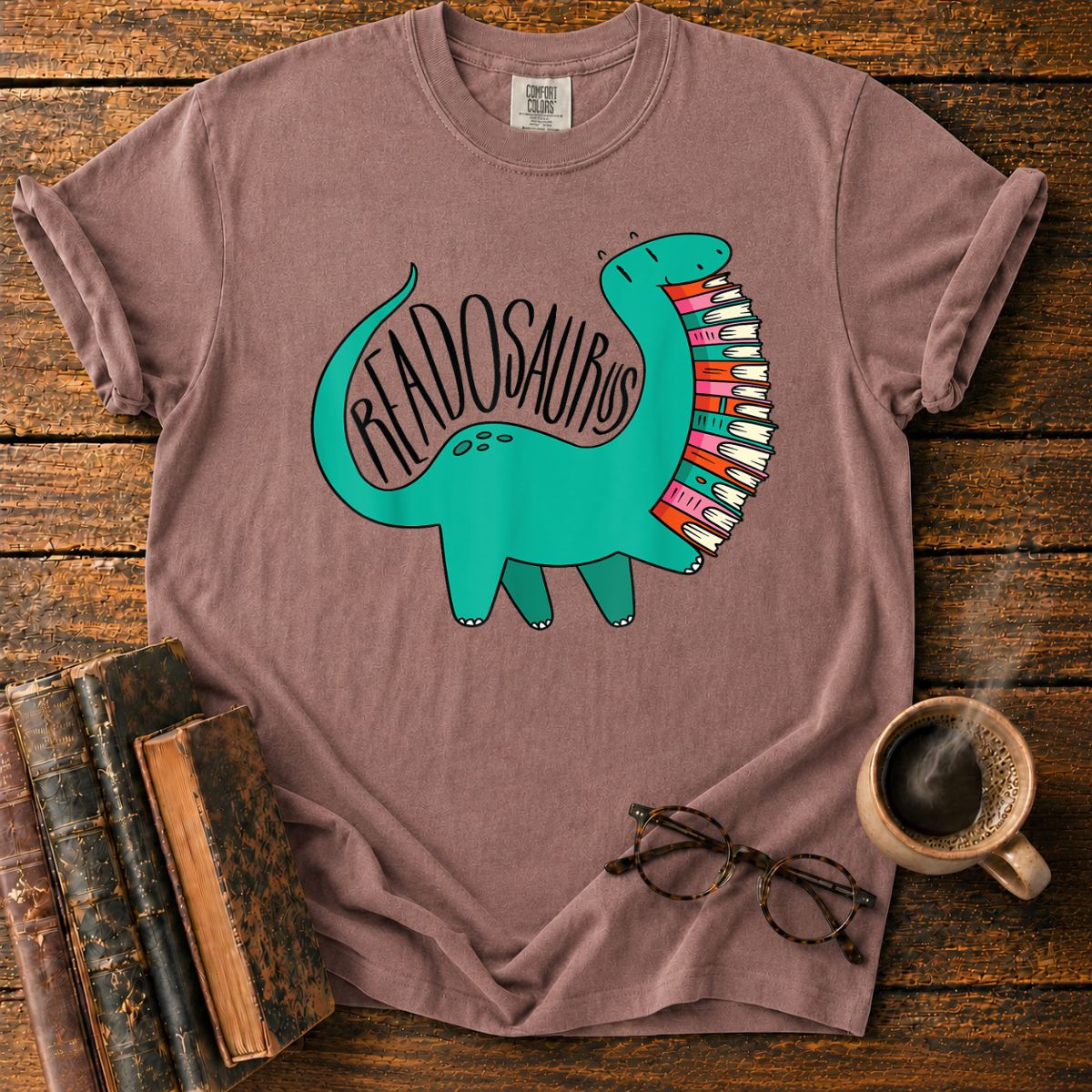 Funny Book Readosaurus T-Shirt