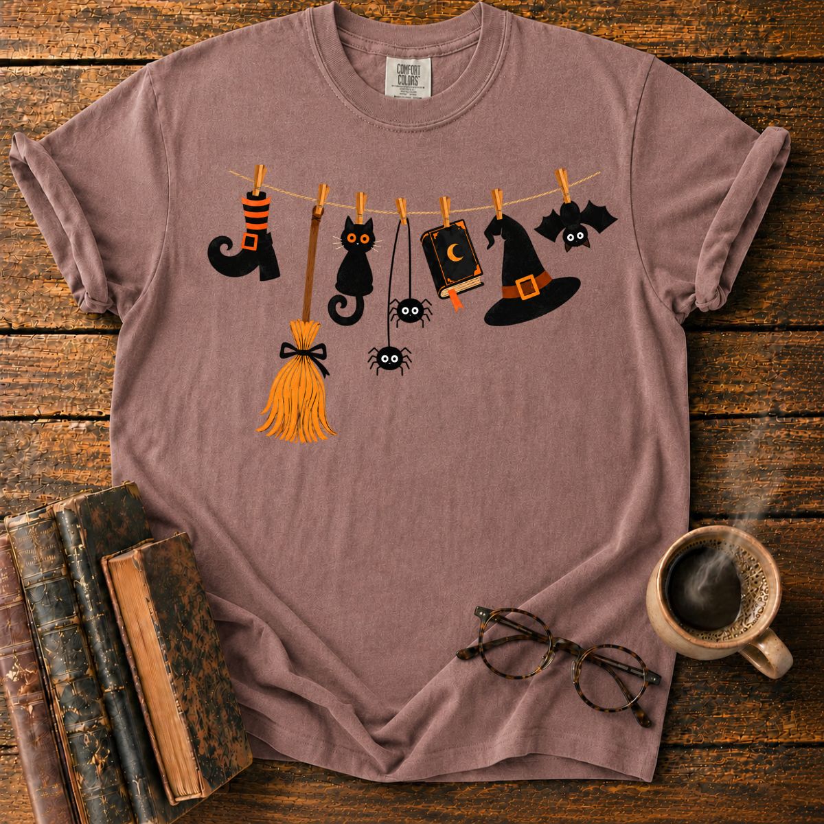 Halloween Garland of Whimsical Charms T-Shirt