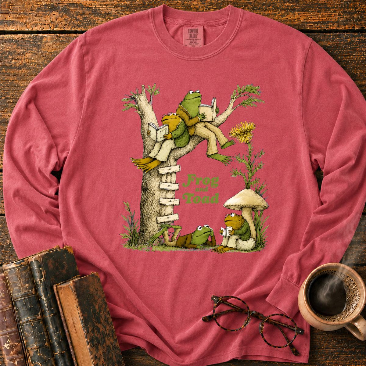 Frog and Toad Under the Tree Long Sleeve T-Shirt
