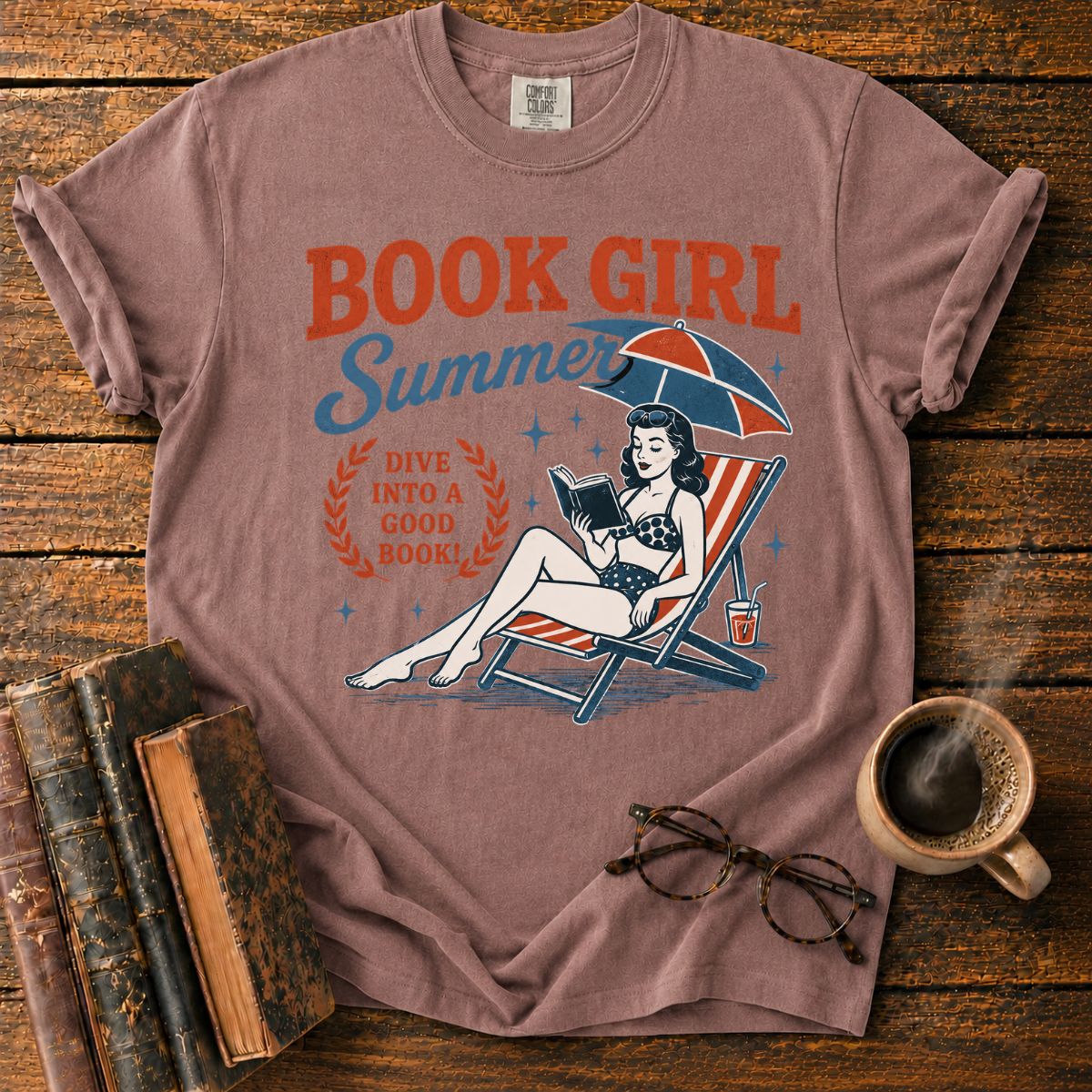 Book Girl Summer Reading Retreat T-Shirt