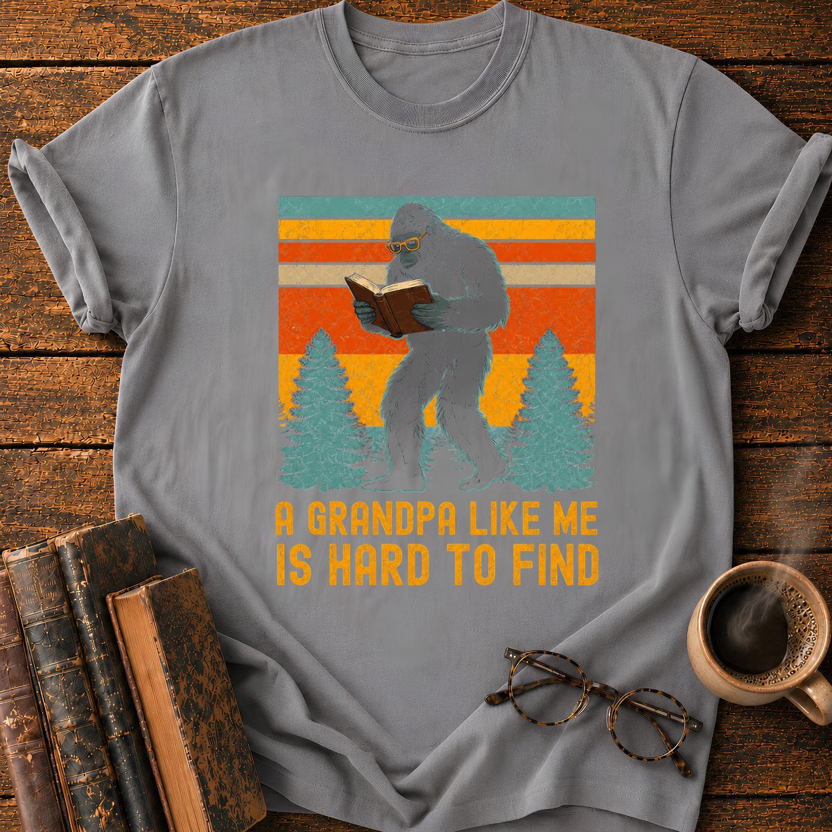 Vintage Bigfoot Reading T-Shirt