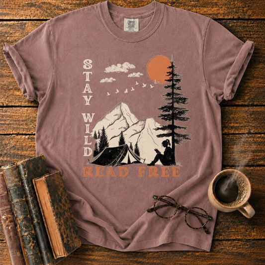 Stay Wild, Read Free Outdoors T-Shirt