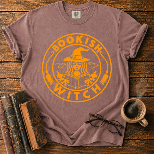 Bookish Witch Halloween Emblem T-Shirt