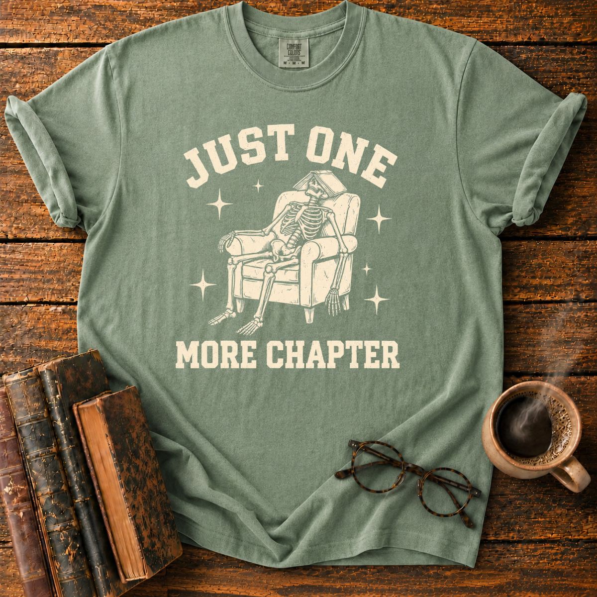 Just One More Chapter Skeleton T-Shirt