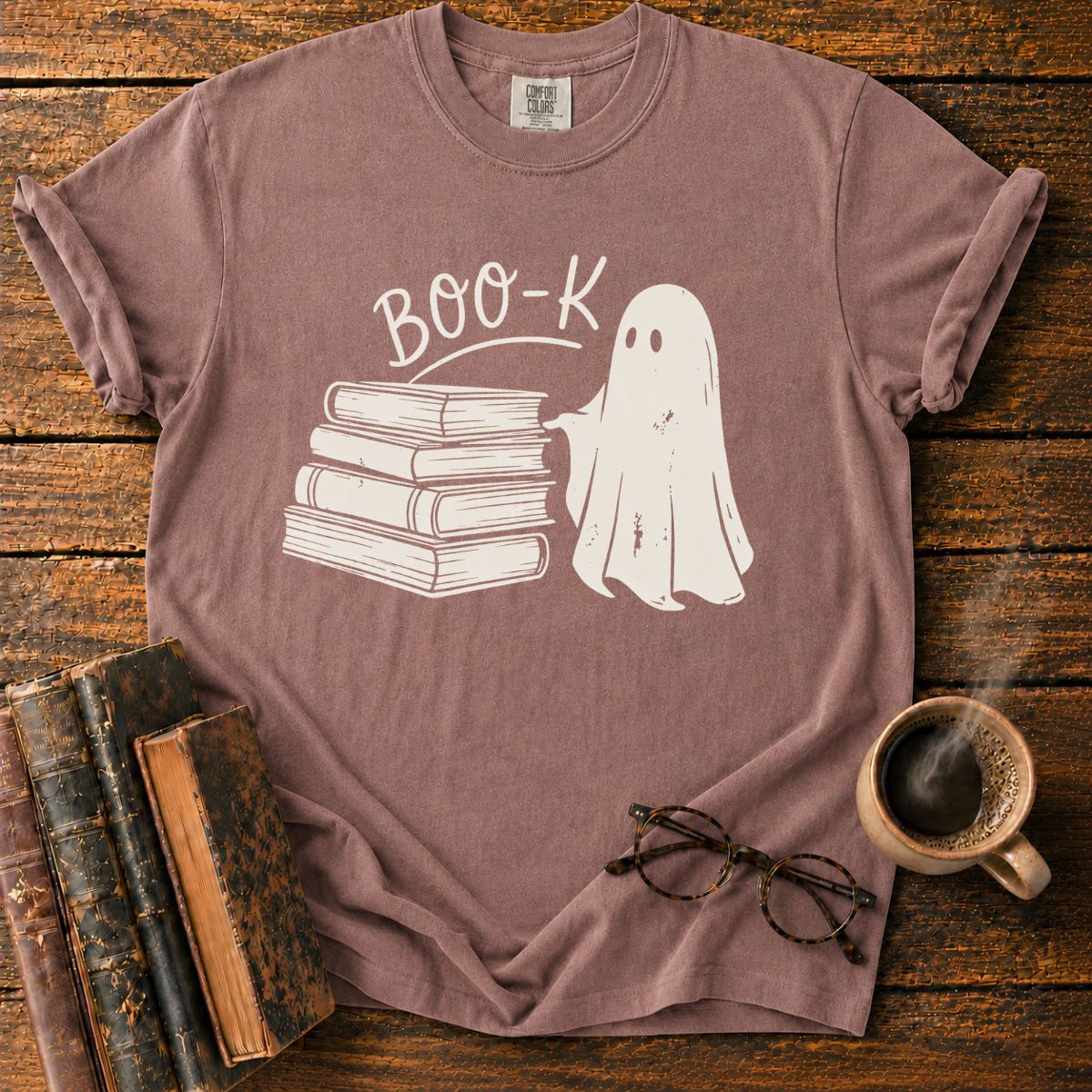 Vintage Boo-K Ghost and Books T-Shirt