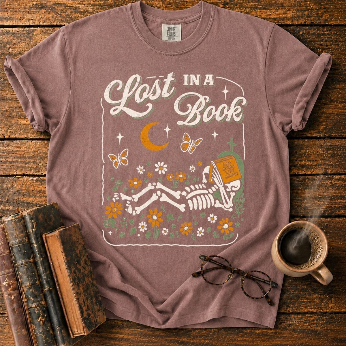 Lost in a Spooky Book Meadow T-Shirt