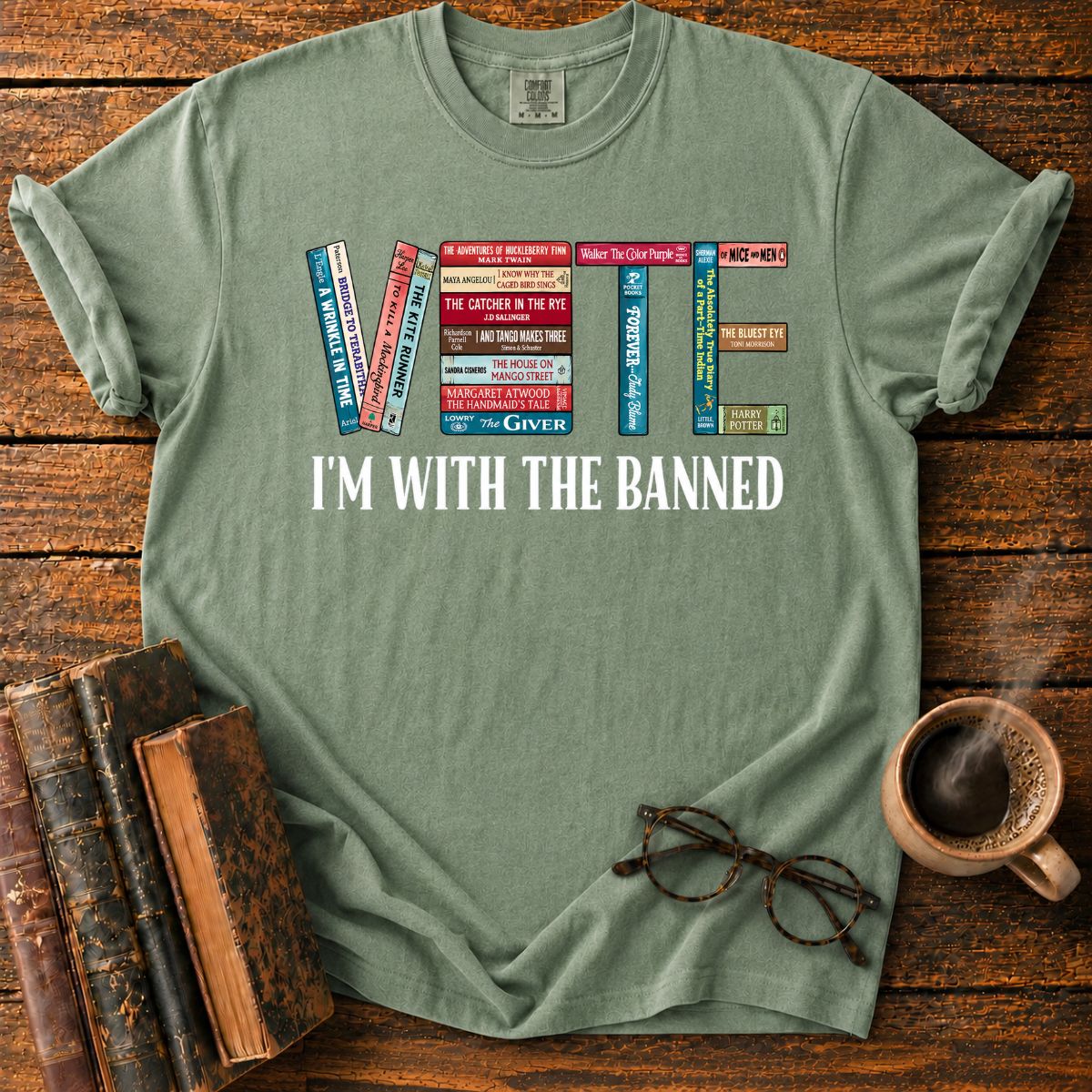 Vote I'm With The Banned Books T-Shirt