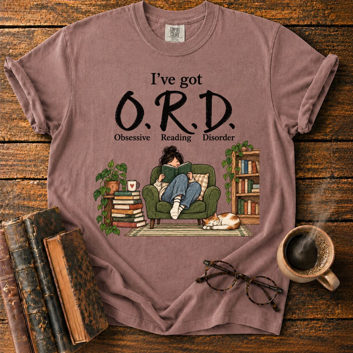 Obsessive Reading Disorder Book Lover T-Shirt