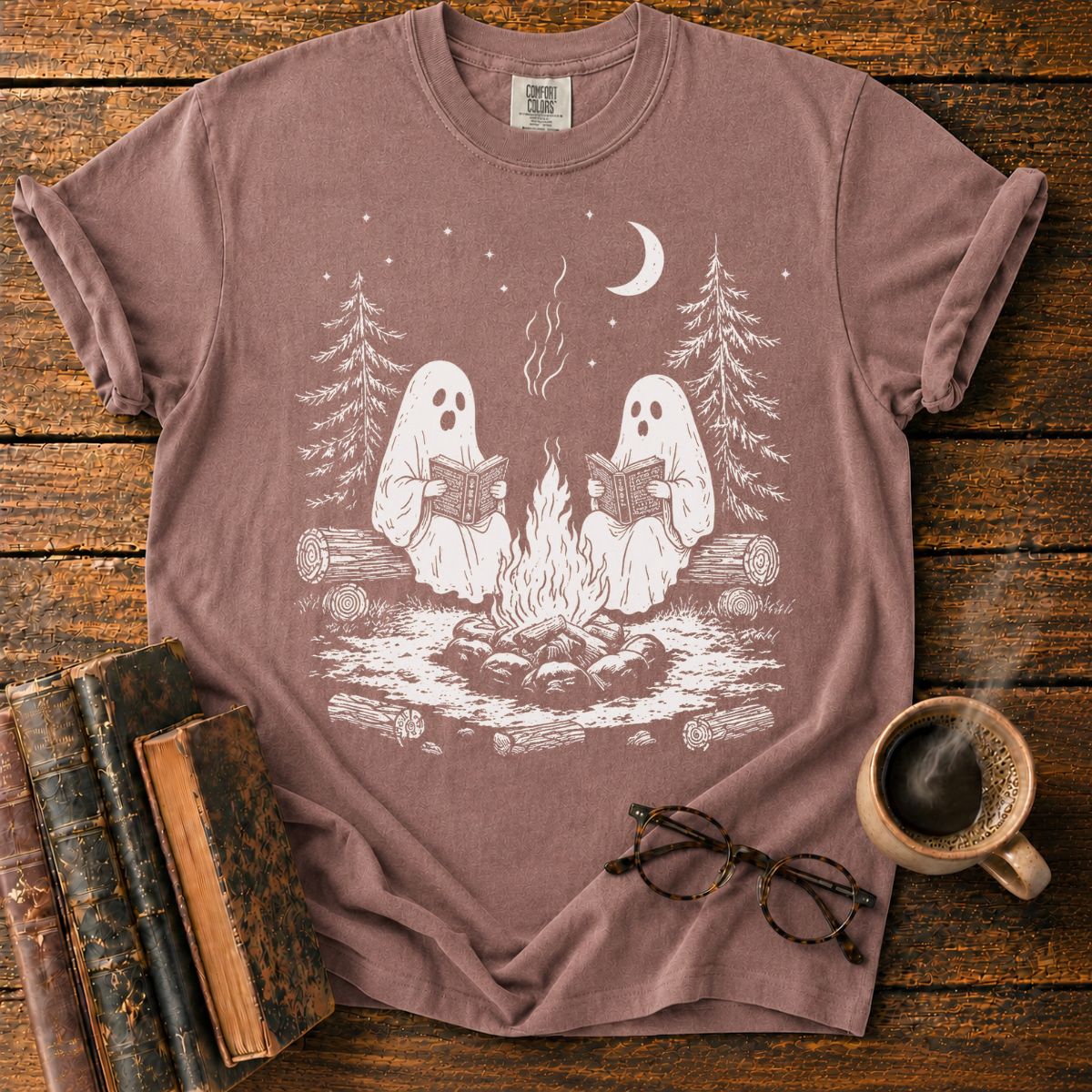 Ghostly Campfire Book Club T-Shirt