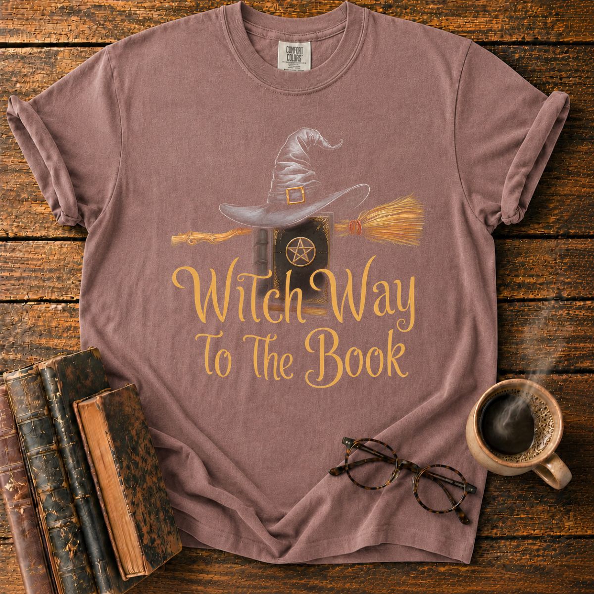 Witch Way To The Book T-Shirt