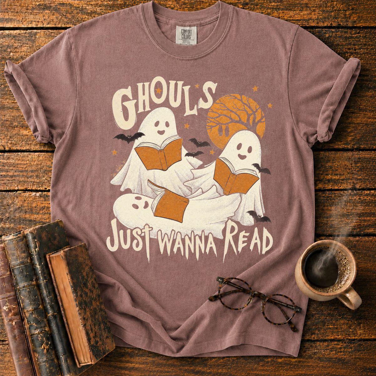 Ghouls Just Wanna Read Ghost T-Shirt