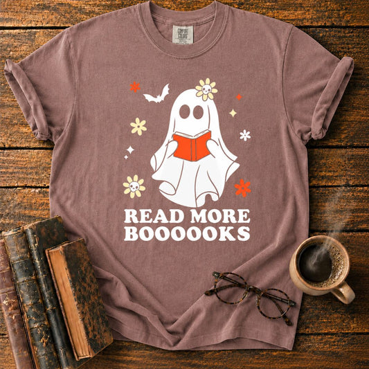Cute Ghost Reading More Books T-Shirt