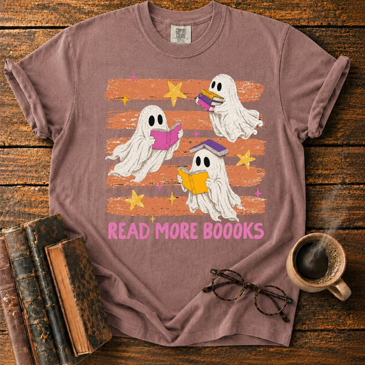 Ghosts Reading More Books T-Shirt