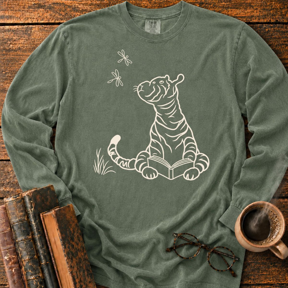 Tiger 1928 Reading Book LS T-Shirt