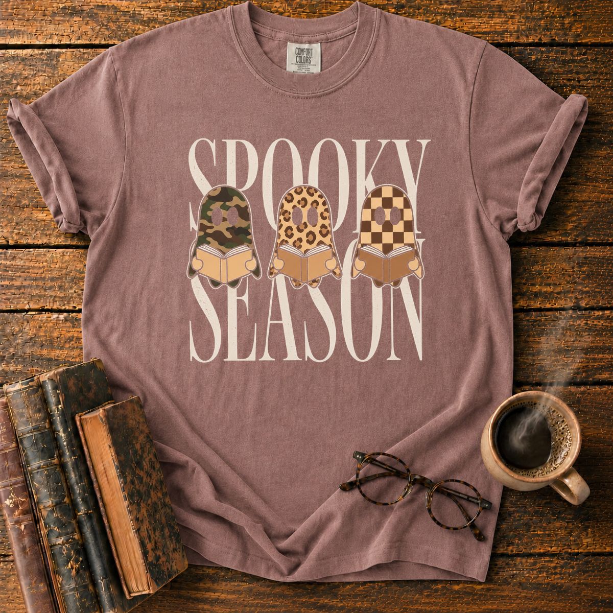 Spooky Season Ghosts Reading T-Shirt