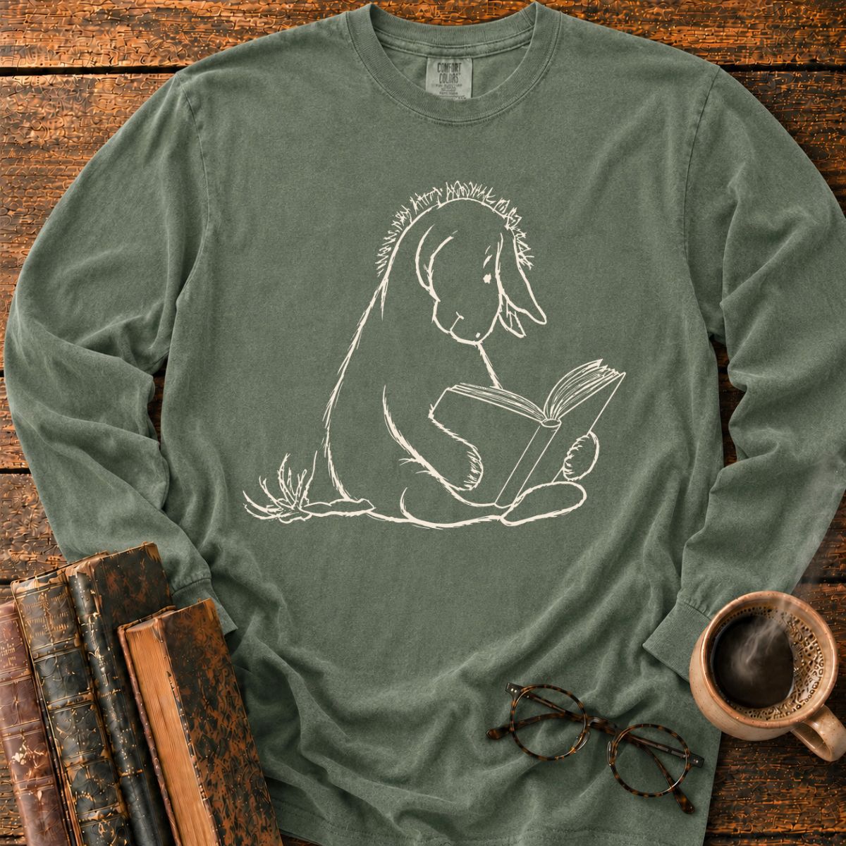 Donkey 1926 Reading Book LS T-Shirt