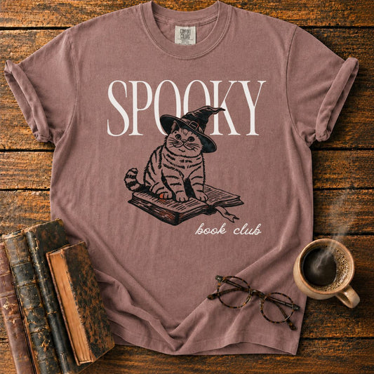 Spooky Cat Book Club T-Shirt