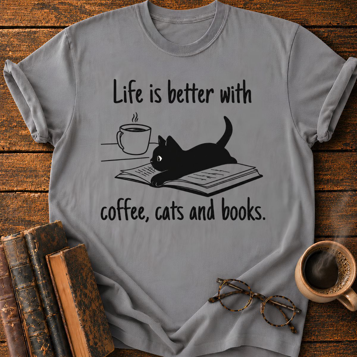 Life is Better With Books T-Shirt