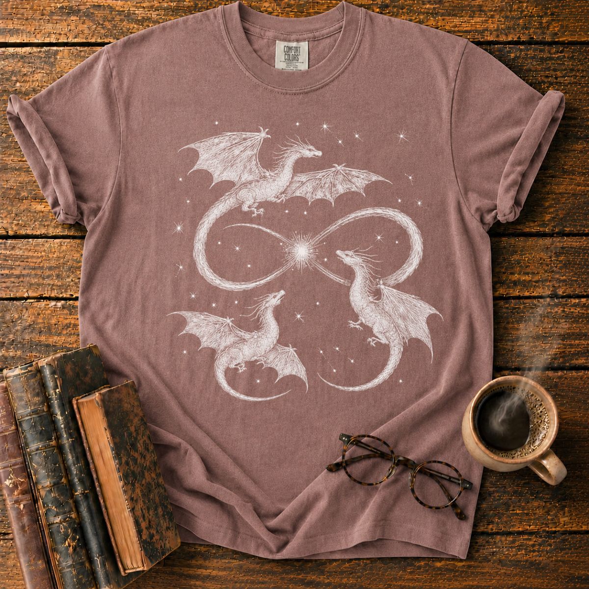 Cosmic Dragons Around Infinity T-Shirt
