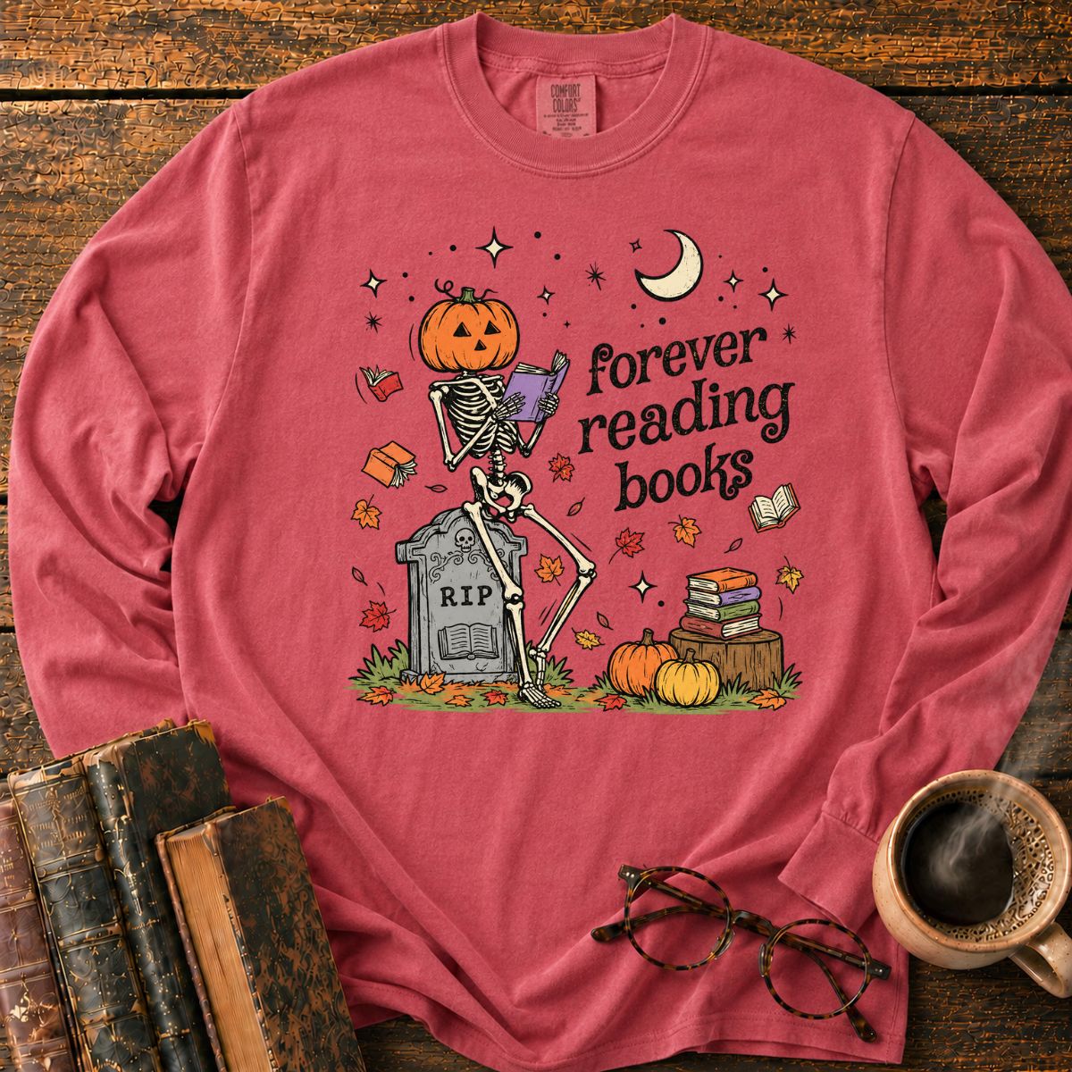 Forever Reading Books LS T-Shirt