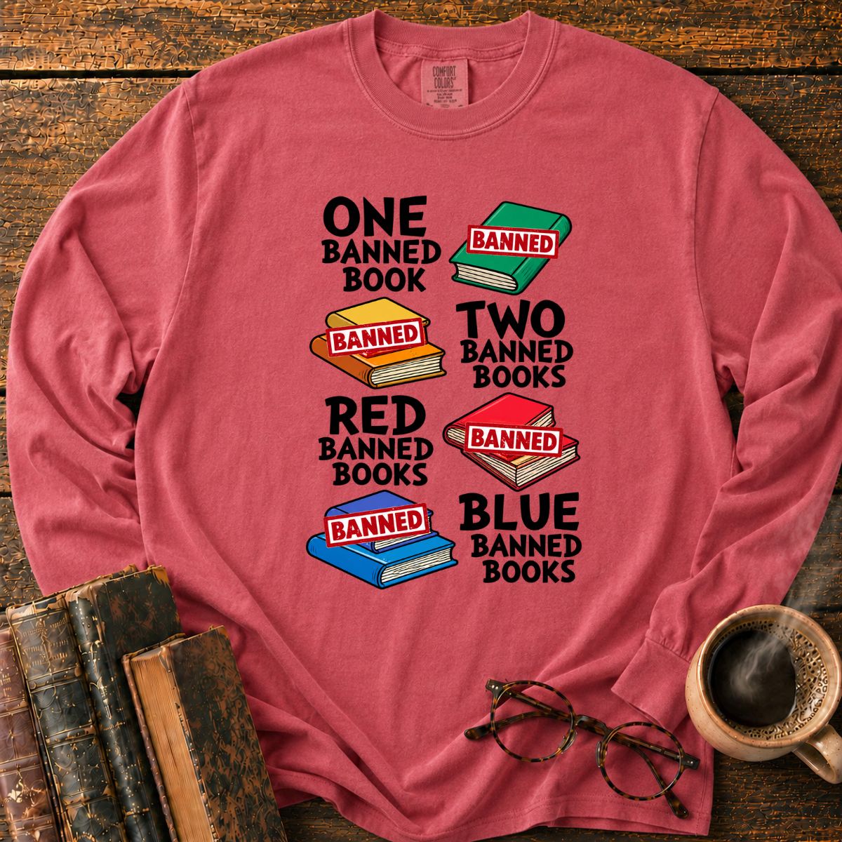 One Banned Book Two Banned Books LS T-Shirt