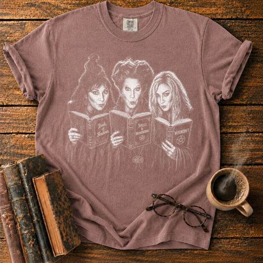 Three Witches and Their Grimoires T-Shirt