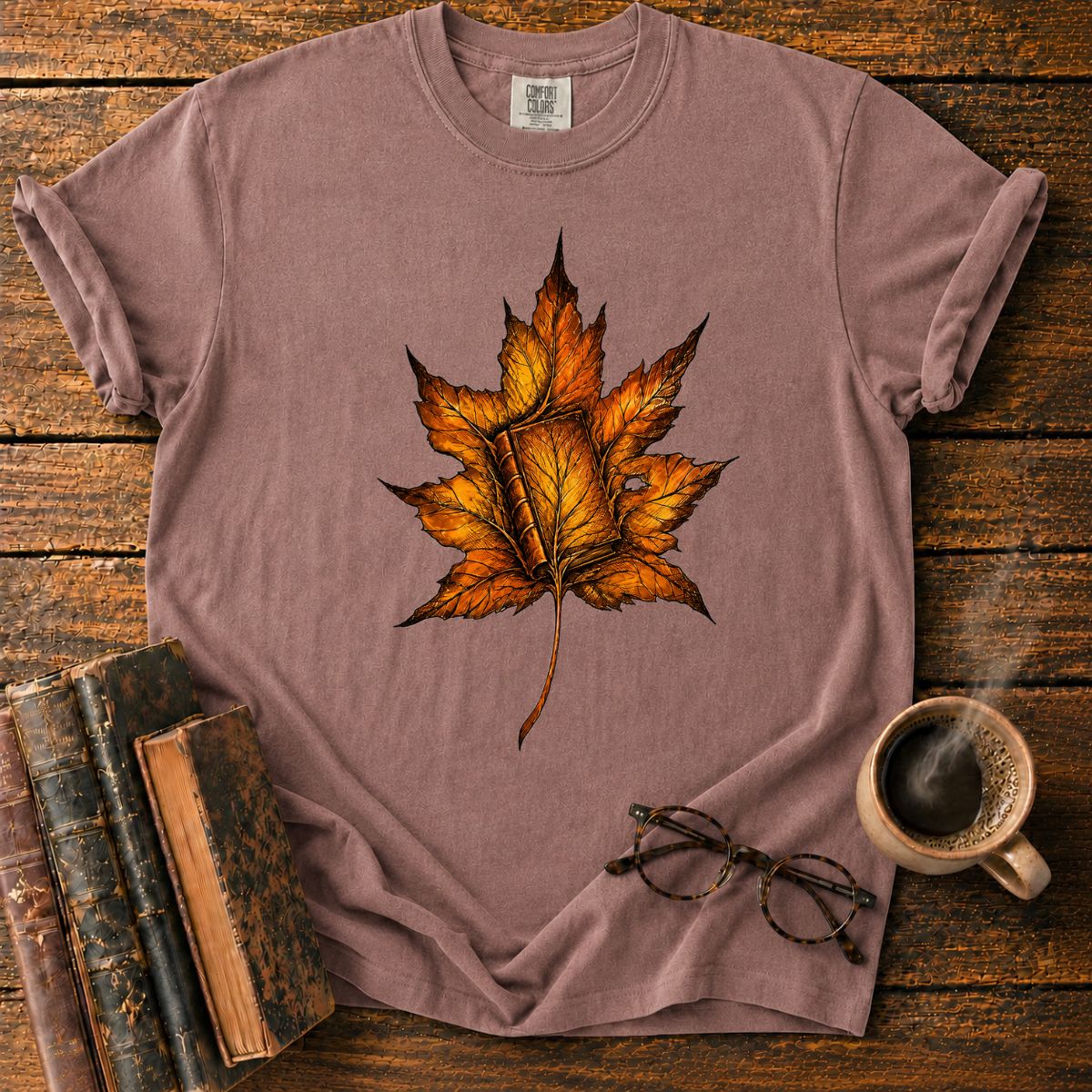 Book In A Leaf T-Shirt