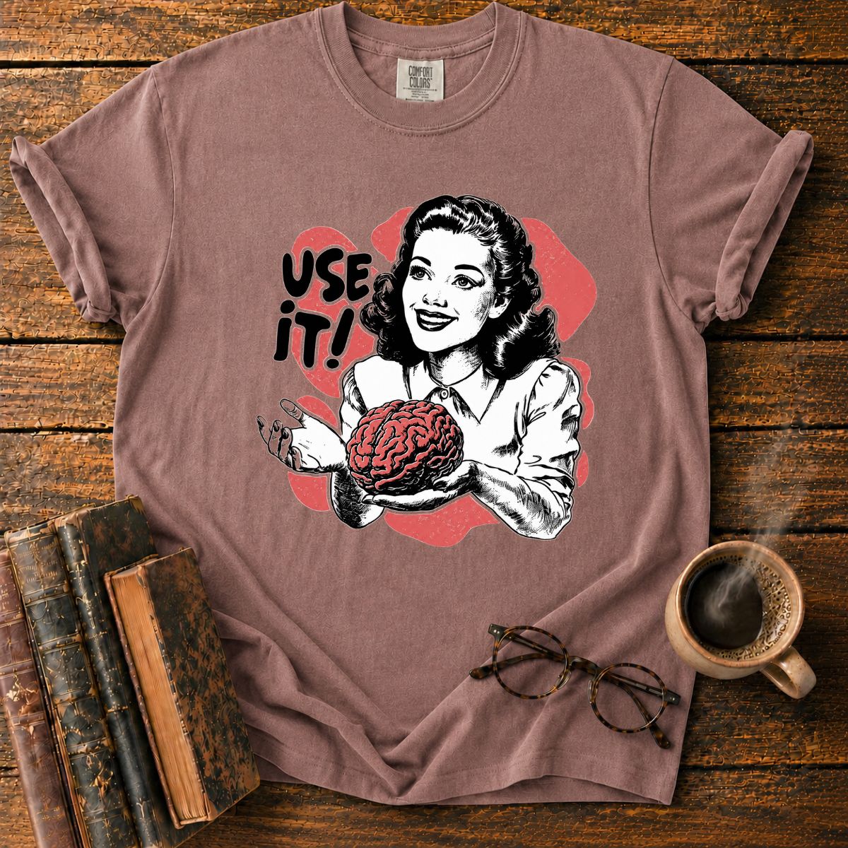 Use It! Retro Brainpower T-Shirt
