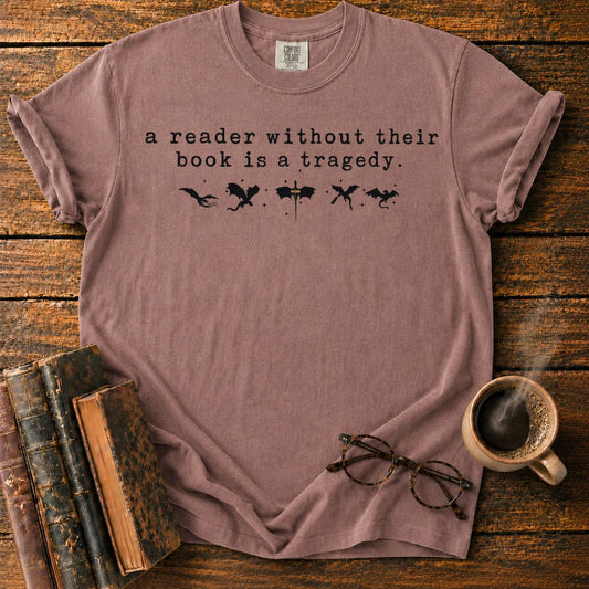 Vintage Bookish Dragon Quote T-Shirt