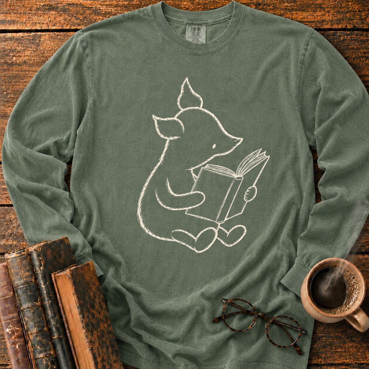 Pig 1928 Reading Book LS T-Shirt