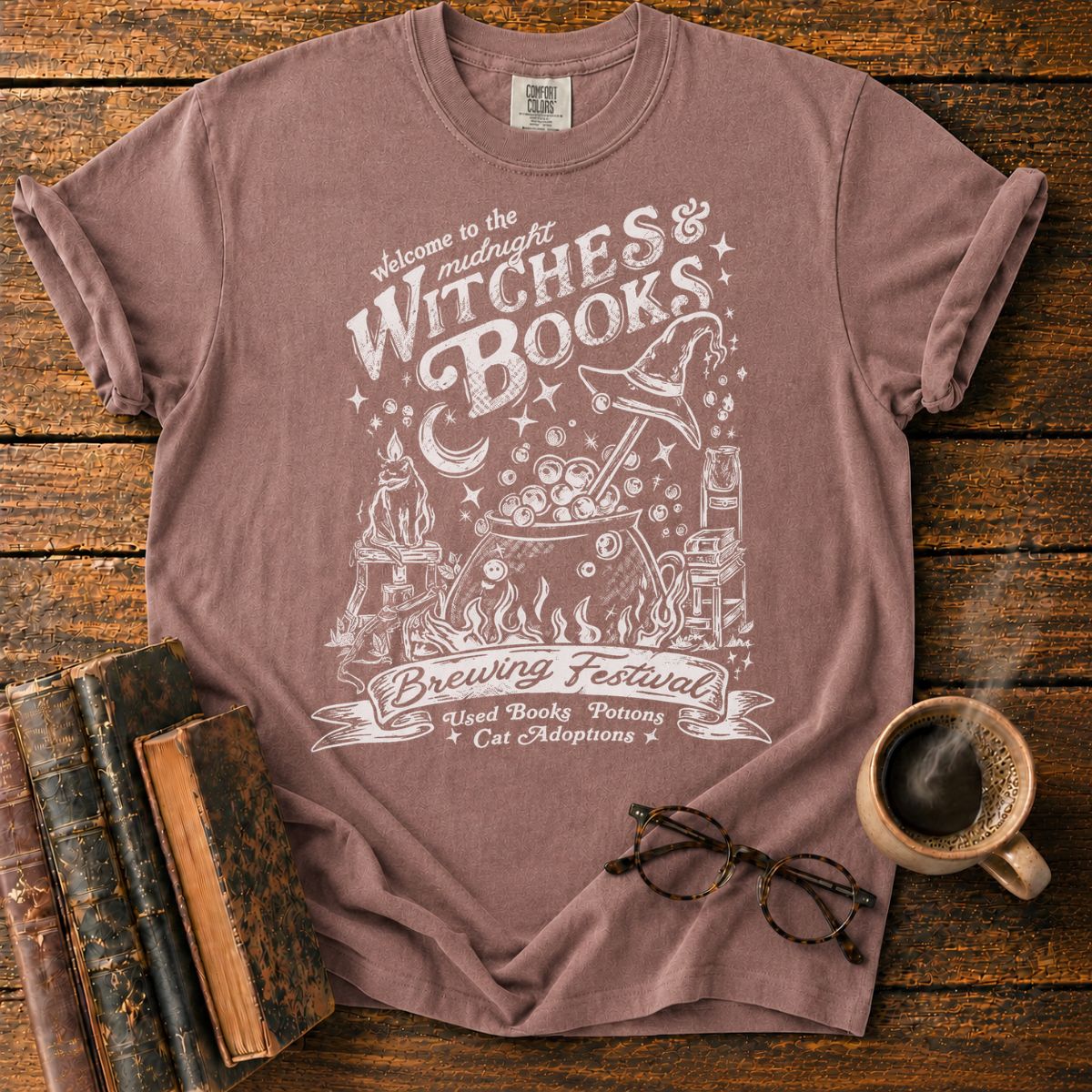 Midnight Witches and Books Festival T-Shirt